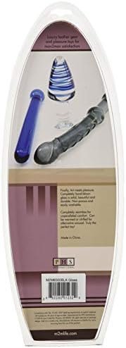 M2M Dildo, Borosilicate Glass, Sleek Wand, Black - Image 3