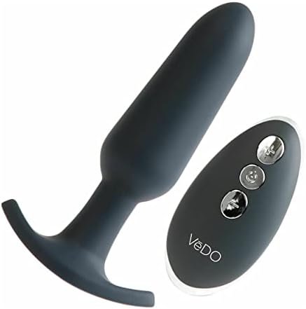 Vedo Bump Plus Rechargeable Vibrating Waterproof Anal Vibe With Remote Control - Just Black