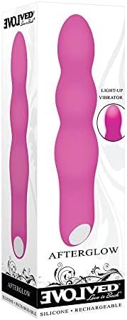 Evolved Love Is Back - Afterglow - Silicone Rechargeable Light-Up Vibrator - Pink - Image 3