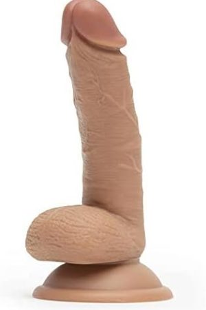 Lovehoney Lifelike Lover Realistic Dildo - 6 Inch Suction Cup Dildo For Women - Beginner Dildo With Flexible Shaft And Balls - Harness Compatible Strap On Dildo - Adult Sex Toy - Black