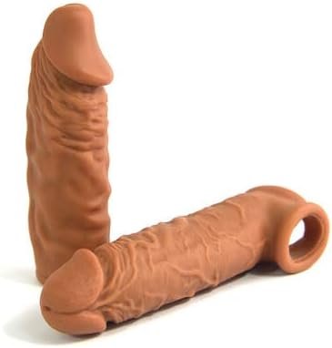New Soft Realistic Sleeve Extender Sheath For Men Male Enhancement Extension Sleeve Massage Transparent -1Pc-4
