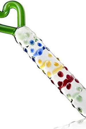 Sxovo G-Spot Pleasure Wand Glass Dildo Penis Colorful Butt Expander Crystal Anal Plug Vagina-Anal Masturbator Sex Toy Suitable For Couples Women And Men
