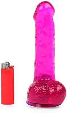 Perfect Violet Realistic Dildo By Healthy Vibes - Lifelike Look And Feel Sex Toy For Women - Slim For Anal - Image 3