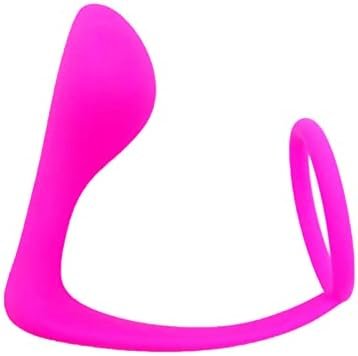 Silicone Anal Plug Adult Toy Penis Ring For Men Cock Ring - 2 In 1 Ultra Soft Anal Trainer Butt Plug Toys For Sex Pleasure๏ผBlack๏ผ