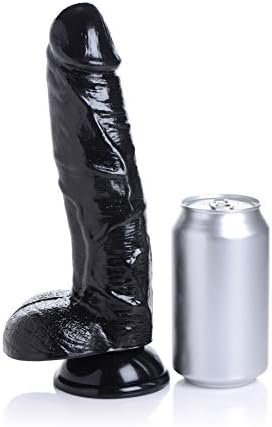 Lynx 9 Inch Dildo With Balls - Black