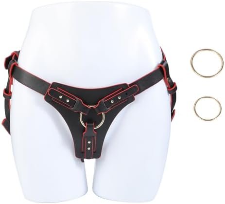 Strap On Harness For Women Men Adult Lesbian Couples, Adjust Plus Size Strapless Strapon Harness With 3 O-Rings Sex Toys Harnesses Dildo Strap-On Harnesses Underwear For Pegging Harness Unisex