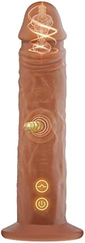 Vibrating Thrusting Dildo Vibrator Sex Toys With Heating, Realistic Flapping G Spot Dildos With 5 Thumping 10 Vibration Modes For Anal Clitoral Stimulation, Adult Sex Toy For Women Couple Pleasure