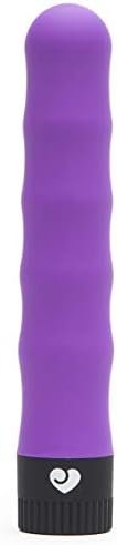 Lovehoney Silencer Vibrator - 7 Inch Vibrator For Women - Multispeed Quiet Vibrator - Rounded Tip & Wavy Shaft For Stimulation - Waterproof - Purple
