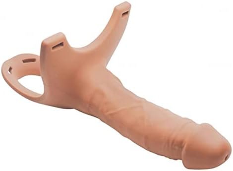 Hollow Silicone Dildo Strap-On - Flesh - Image 2