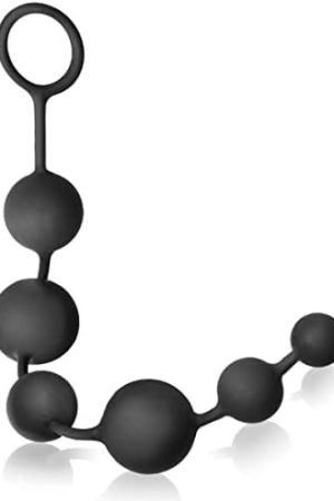 Anal Beads For Men/Women - 100% Silicone With Gradual Size Increase & Safe Pull Ring - Easy To Clean Anal Toys, Bpa & Phthalate Free