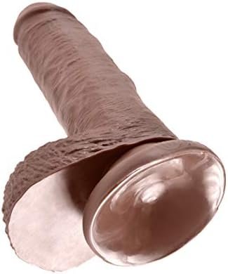 Pipedream King Cock With Balls, Brown, 9 Inch - Image 2