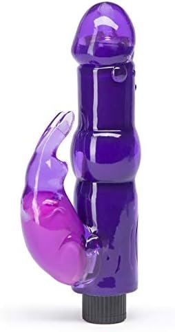 Lovehoney Rabbit Vibrator - 5.5 Inch Beginner Friendly G Spot Vibrator For Women - Easy To Use Dual Stimulation Adult Sex Toy - Waterproof - Purple