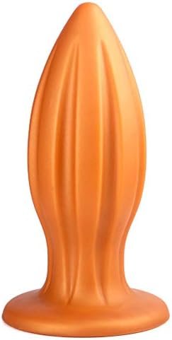 Liquid Silicone Anal Plug Ultral Soft Big Butt Plug Anus Dilator Prostate Massage For Advanced Experience Men Women (M)