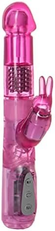 Calexotics 7-Function Jack Rabbit Vibrator With Rotating Shaft - Waterproof Vibe Sex Toys For Couples - Adult Hands Free G Spot Massager - Pink - Image 2