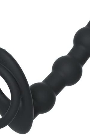Anal Plug Prostate Massager With Penis Ring, Silicone Butt Plug With Cock Ring Erection Sexual Pleasure Enhancing, Butt Plugs With Anal Stimulation Sex Toys For Men Black