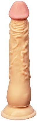 Pure Love 8 Inch Extra Long Dildo With Suction Cup, Beige Color, Adult Sex Toy