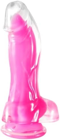 Shkanla Realistic Luminous Dildo, 8.7 Inch Big Dildos With Strong Suction Cup Adult Sex Toys For Women Men Gay, Lifelike Fake Penis G Spot Vaginal Anal Stimulator With Curved Shaft & Balls (M) - Image 2