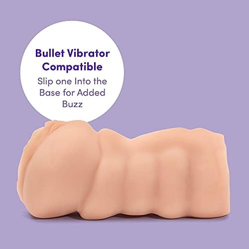 Lovehoney Thrust Pro Mini Eva Male Masturbator - 5 Inch Realistic Tight Vagina With Textured Canal - Vibrator Compatible Male Sex Toy - Self Pleasure Sex Toys For Men - Waterproof - 240G - Flesh Pink - Image 3