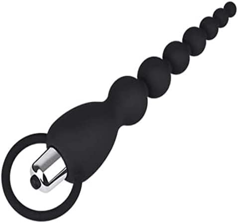 Ousandy Vibrating Anal Beads Plug Booty Bliss Waterproof Silicone Butt Plug With Removable Bullet Vibrator 7.75” Total Length, 6” Insertable (Black) - Image 3