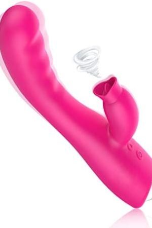 Clitoral G Spot Adult Toy Vibrator Pleasure Thrusting Sucking Sucker Cordless Soft Waterproof Silent Rose For Women Dual Motor Toys Pleasurable Heat Vibrate Training Vibrating