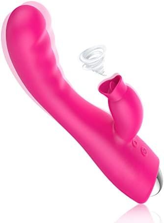 Clitoral G Spot Adult Toy Vibrator Pleasure Thrusting Sucking Sucker Cordless Soft Waterproof Silent Rose For Women Dual Motor Toys Pleasurable Heat Vibrate Training Vibrating