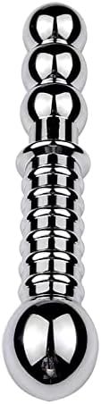 Dual-Head G-Spot Massage Dildo, Metal Pleasure Wand Anal Stimulation, Clitoral Massage, Anal Beads Butt Plug - Adult Sex Toy For Couples (Pd-154) - Image 2
