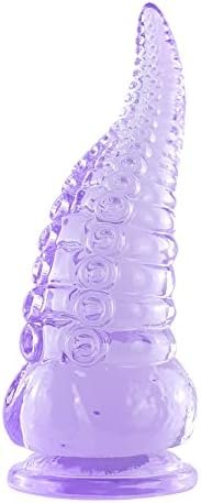 Avmegu Anal Dildo,6.9 In Purple Tentacle Dildo,Adult Sex Toy With Strong Suction Cup For Anal Play, S, 1 Count