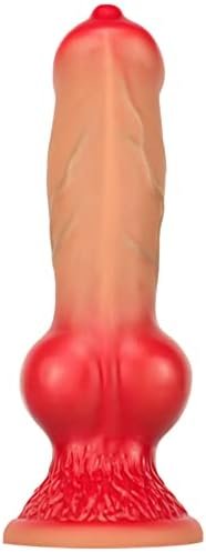 Colorful Thick Dildo Realistic Adult Dildo Women Butt Plug Toy, Real Silicone Anal Dildo With Suction Cup Adult Sex Toy, Soft Knot Dildo For Couples (L) - Image 2