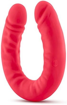 Blush Ruse Platinum Cured Ultrasilk Purio™ Silicone Double Headed Dildo - 18 Inch Curved Realistic Dp Double Penetration - 1.75" Thick - Male Female Pleasure Adult Sex Toy - Women Men Couples - Cerise - Image 3
