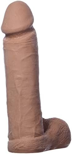 Doc Johnson Vac-U-Lock - The Realistic Cock - Ultraskyn - 8 Inch - F-Machine And Vac-U-Lock Harness Compatible Dildo - Caramel