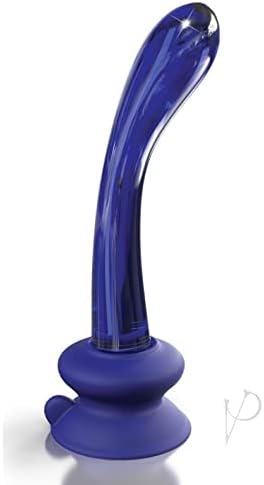 Pipedream - Icicles No. 89 - Glass Suction Cup G-Spot Wand - Blue - Image 2