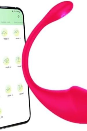 App Remote Vibrator Sex Toy - Wearable Panty Vibrator With 9 Speeds Remote Control For Women Clitoral G Spot Massager (Rose)