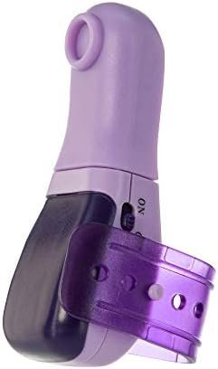 Pure Love Wearable Textured Finger Vibrator With Multiple Attachments, Interchangeable Heads, Purple Color, Adult Sex Toy