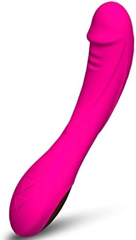 Powerful G-Spot Vibrator With 12 Vibration Modes, Adult Women Sex Toy, Rechargeable Female Vibrating Dildo With Realistic Textured, Sexual Wand Massager, Red Pink Color