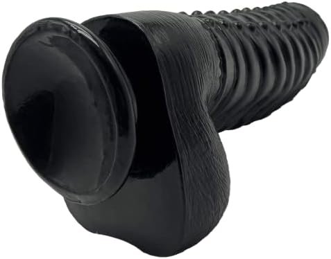 Acudani Lifelike 11.8 Inch Long 3.74 Inch Dildo, Black - Image 3