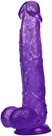 10Inch Purple Dildo For Women Men Sex Toy Adult Fun