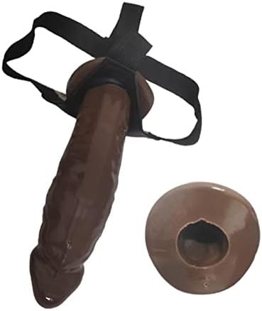 Wearable Strap-On Silicone Dildos Hollow Shaft Adult Sex Toys,Detachable Silicone G Spot Stimulator Vagina Massager Female Masturbator Sex Toys For Women Lesbian Couple(Flesh)