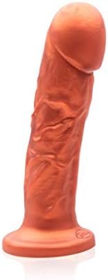 Tantus Sex/Adult Toys Goliath Vibrator Dildo - 100% Ultra-Premium Flexible Silicone Realistic Waterproof Vibrating Bullet Harness & Suction Cup Compatible - Textured, Copper - Image 3
