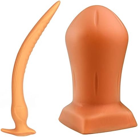 Bulb-Shaped Soft Anal Plug & Extra-Long Eel-Shaped Butt Plug For Male And Female Couples Pleasure