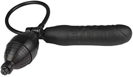 Silicone Adult Sex Toy Expand Inflatable Butt Anal Plug - Body-Safe Medical Grade Waterproof Butt Sex Toy For Male, Female And Beginners (Black Classic Style)-B