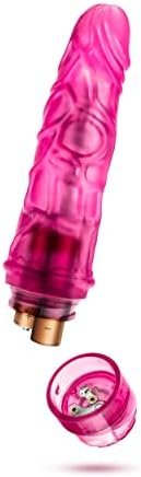 Blush B Yours Vibe 3 - Feels Real Realistic 7.75 Inch Vibrating Dildo - 1.75 In Width - Ipx7 Waterproof - Soft Body Safe Material Multi Speed Bendable Vibrator - Sex Toy For Women Couples - Clear Pink - Image 3