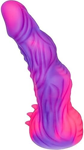 Realistic 8.7 Inch Thick Big Dildo,Hands-Free Suction Play, Large Monster Liquid Silicone Anal Plug Prostate Massager Adult Sex Toys For Men & Women - Thick Dildos, Fat Dildo, Women'S Big Toys