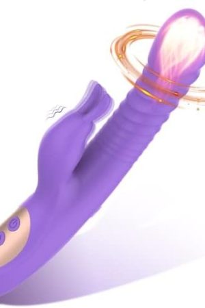 Puwcbze Rabbit Vibrator For Women Thrusting Rotating Dildo Heating, G Spot Clitoral Stimulator Adult Sex Toys For Women Couples, Soft Silicone Waterproof