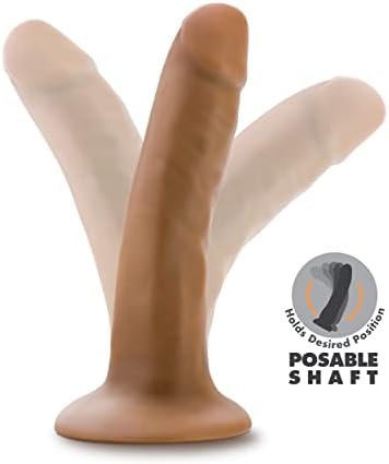 Blush Dr. Skin - Dr. Lucas - 5 Inch Realistic Dildo With Suction Cup - Harness Compatible - Posable - Silky Smooth - Platinum Cured Silicone - Sex Toy For Men Women Couples - Mocha - Image 3