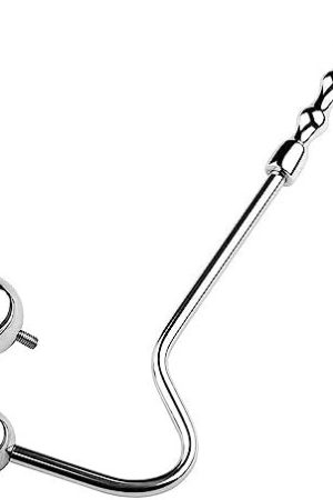 Stainless Steel Anal Plug, Anal Hook With 2 Balls Metal Butt Plug Sex Toys, Handheld Anal Probe, Meyila Anal Hook Graduated Bead Design Bedroom Bdsm Toys For Women Man Couple Gay Lesbian