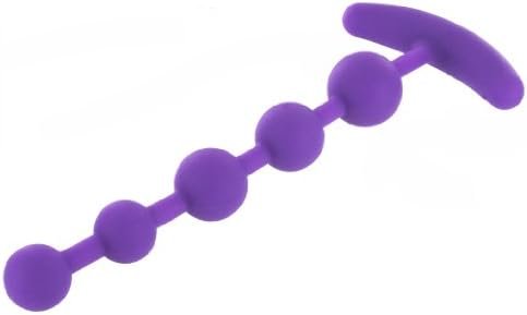 Trinity Vibes Silicone Anal Beads, Purple