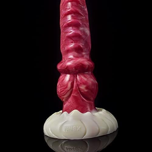Realistic Small Tentacle Dildo With Hands-Free Suction Cup, 7.28Inch Pink Silicone Dragon Dildo Adult Plug Toys For Beginners Women And Men Couples - Image 3