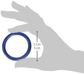 Spartacus Rubber Cock Ring, 1.25", 5 Multicolor Pack - Image 3