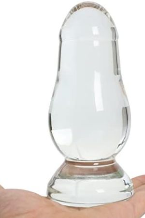 Epichao 6.2" Large Glass Anal Dildo Big Crystal Butt Plug Anal Trainer Butt Expander Toy For Advanced Players