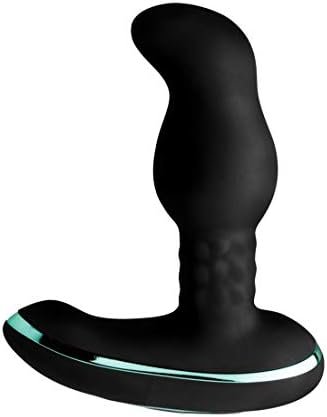 Prostatic Play Rimsation 7X Silicone Prostate Vibrator With Rotating Beads, Black